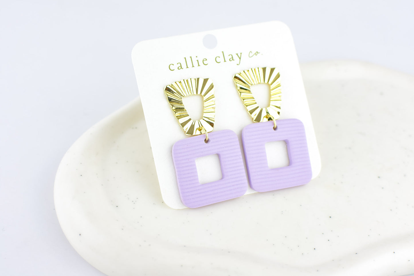 Grace Dangles | Lilac & Gold