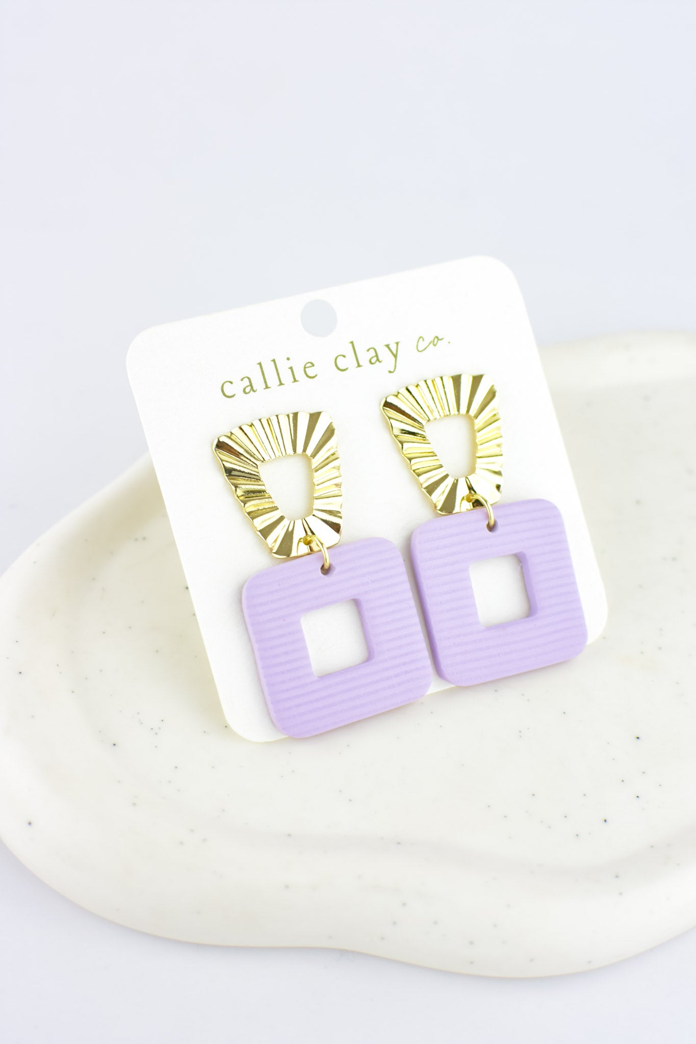 Grace Dangles | Lilac & Gold