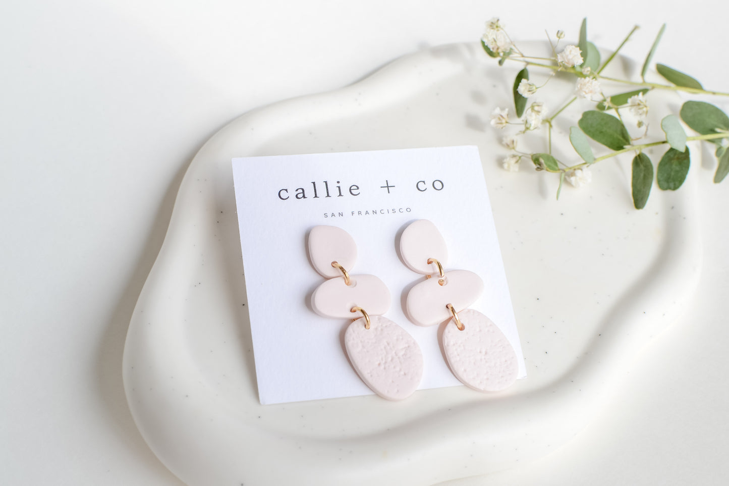 Cleo Earrings in Ivory