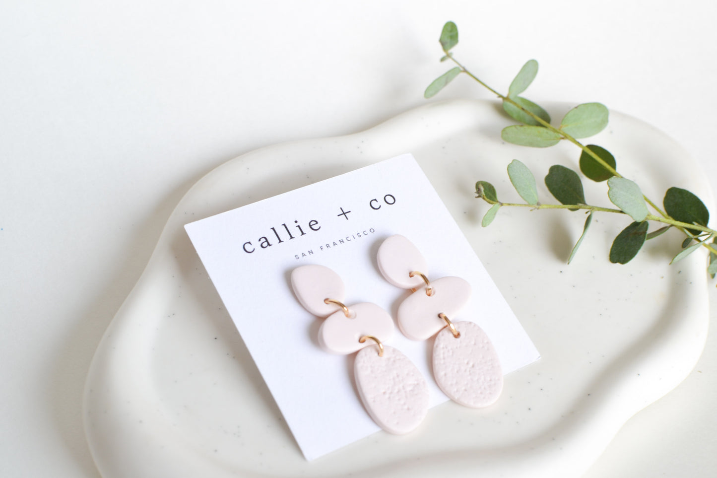 Cleo Earrings in Ivory