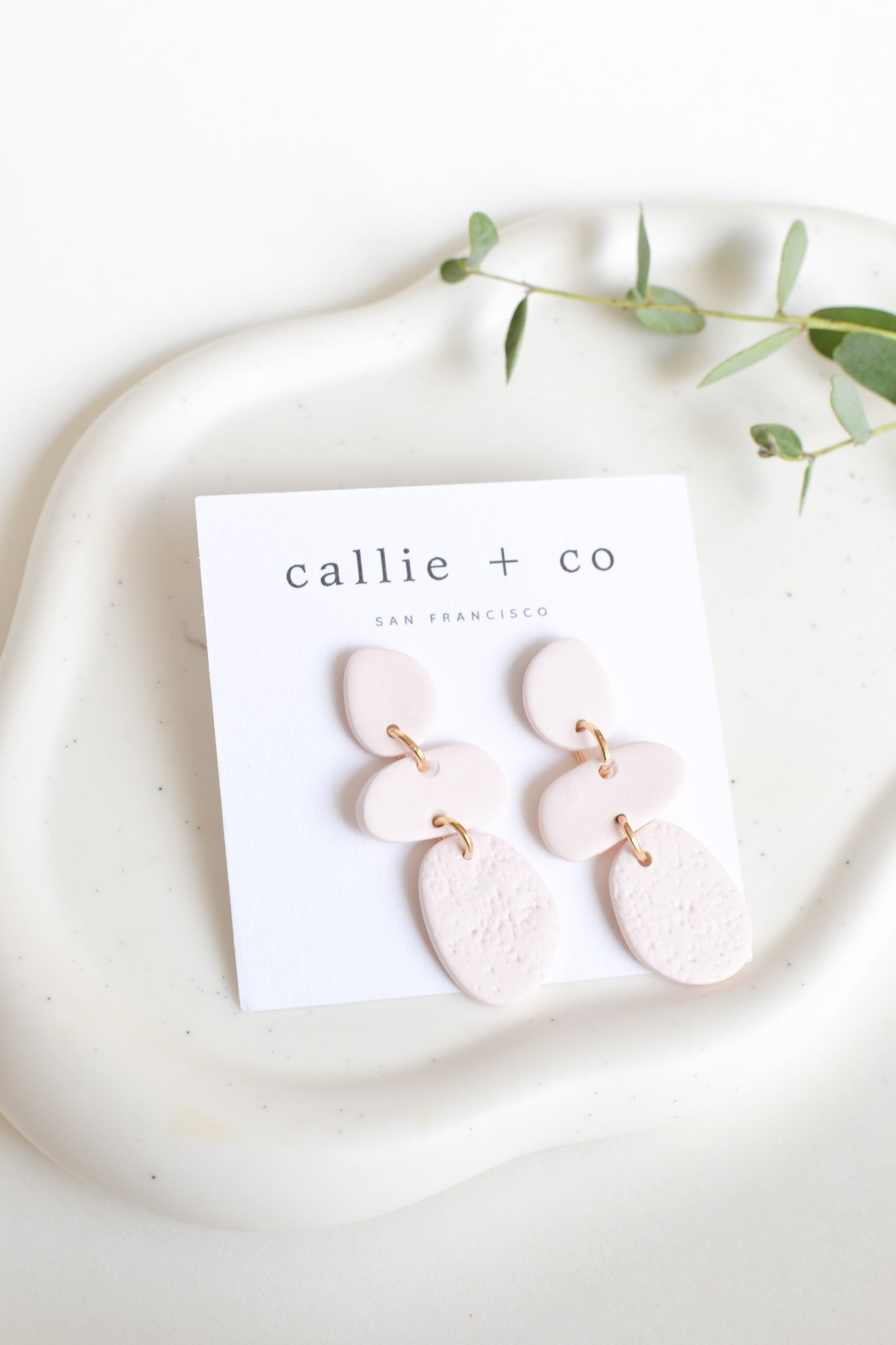 Cleo Earrings in Ivory