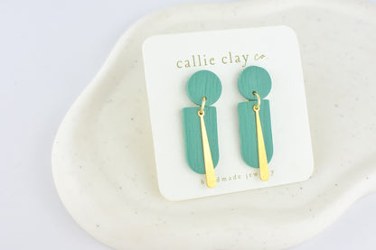 Grace Dangles | Gold & Turquoise