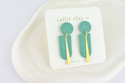 Grace Dangles | Gold & Turquoise