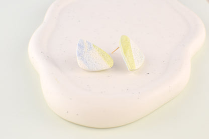 Textured Oceana Studs | Triangular