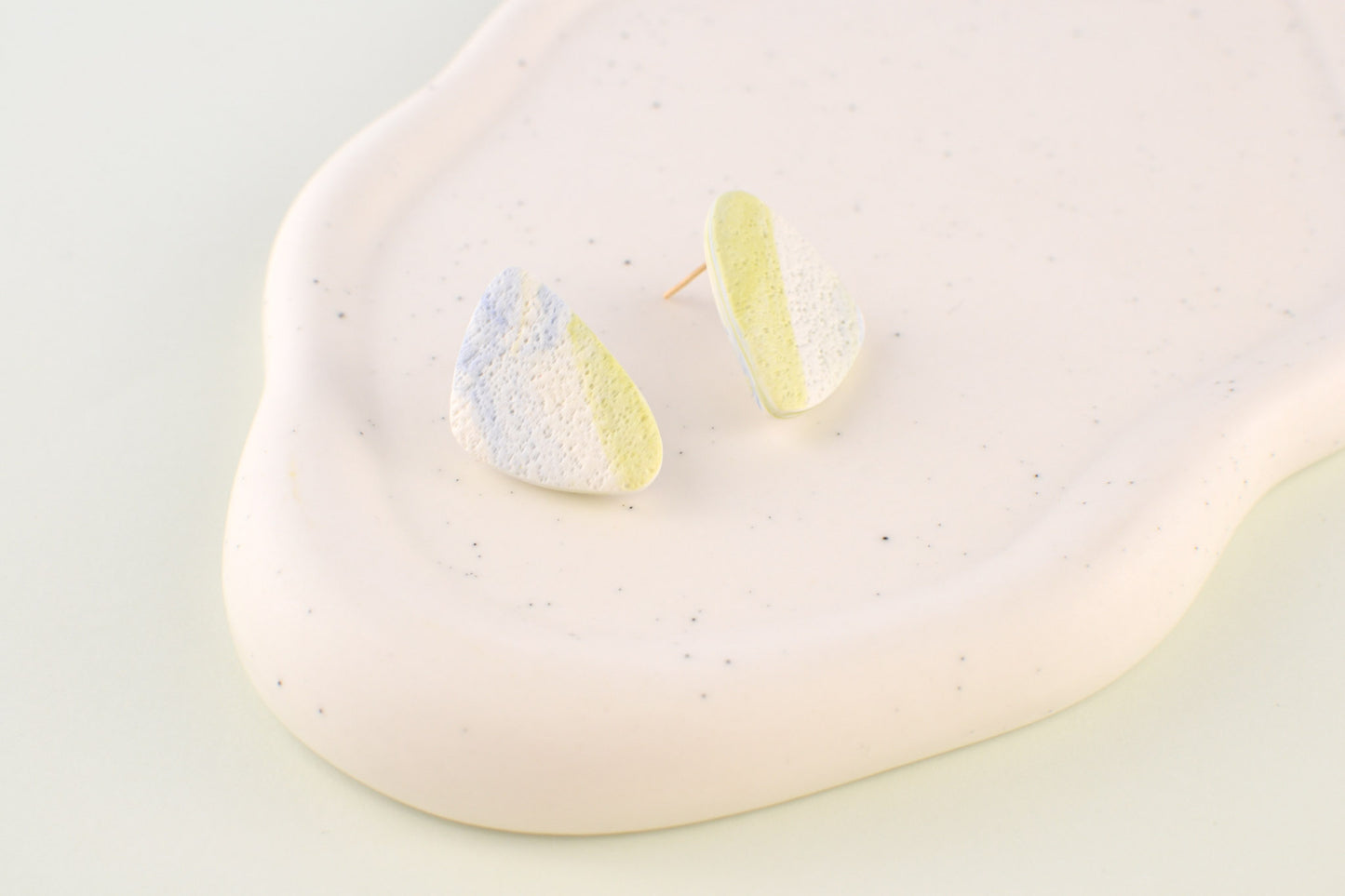 Textured Oceana Studs | Triangular