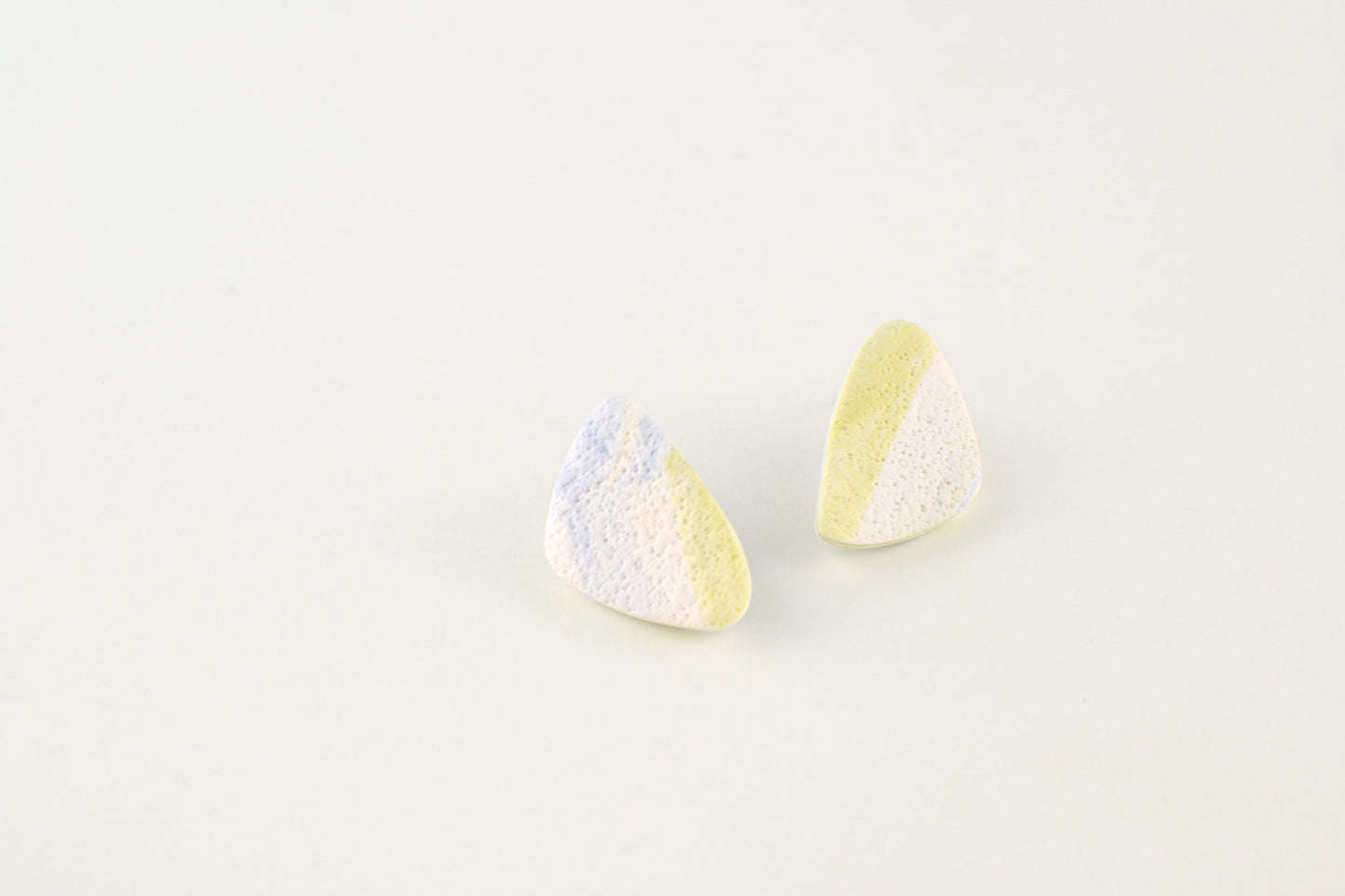 Textured Oceana Studs | Triangular