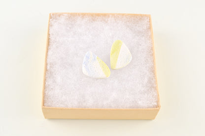 Textured Oceana Studs | Triangular