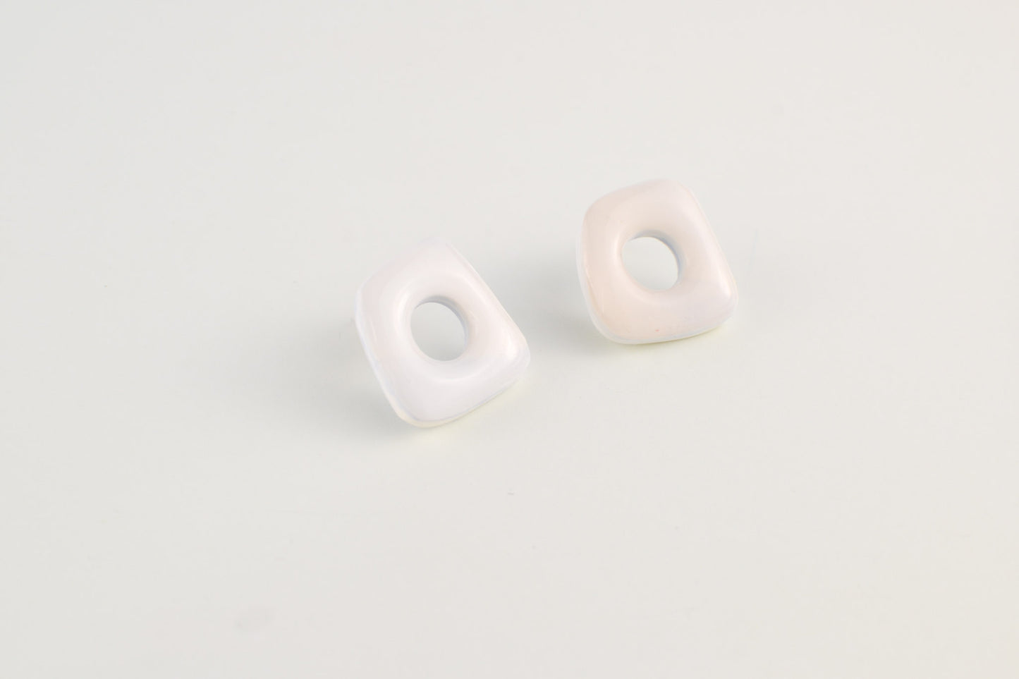 Marbled Cutout Studs | Blue & White